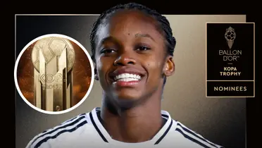 Mira el espectacular trofeo por el que competirá la colombiana y sus rivales en la lucha Foto: Captura de X y Ballon d" Or