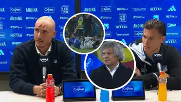 Mira el mensaje para Llinás en rueda de prensa Foto: Captura de Win Sports y DIMAYOR