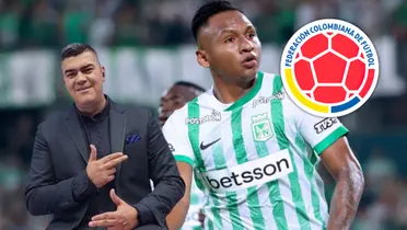 Mira la causa por la que el relator le hizo el pedido a Lorenzo con el atacante de Nacional Foto: FCF, Captura de Win Sports y Nacionaloficial
