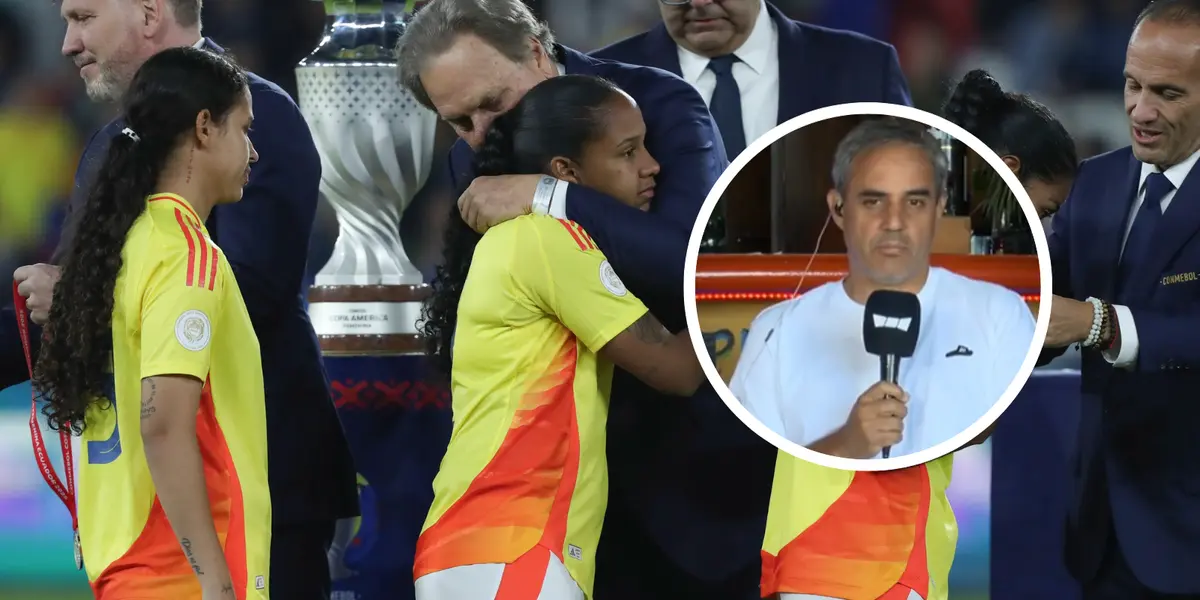 Mira la picante reacción de Juan Pablo Montoya por las criticas a la Selección Colombia Femenina Foto: FCF y Captura de X Win Sports