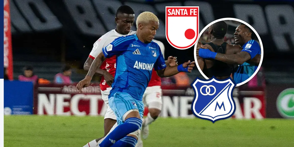 Mira la reacción de los hinchas de Millonarios tras el 1 a 0 vs. Santa Fe Foto: MFC, Escudoteca