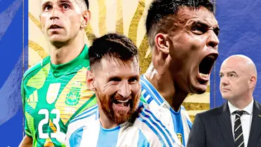 Mira la sanción que recibió la Selección Argentina en las Eliminatorias Foto: FIFA y AFA