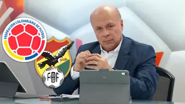 Mira las palabras del comentarista previo al crucial duelo entre Colombia y Bolívia Foto: Escudoteca y Captura de Win Sports