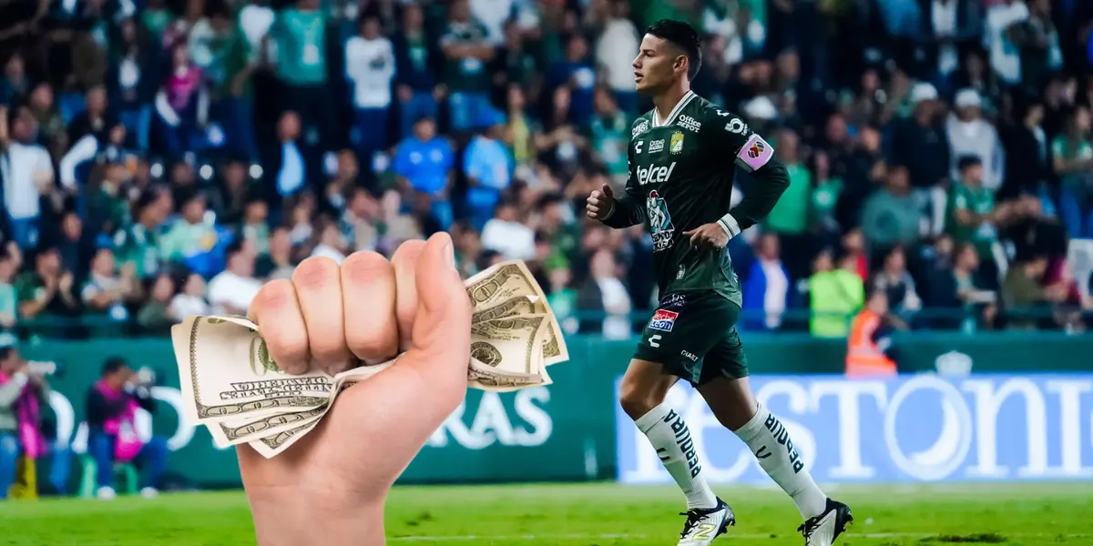 Mira lo que cobra James con este ingreso tras su salida del Club León Foto: Club León y Pexels