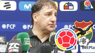 Mira lo que dijo el DT de la Selección Colombia en rueda de prensa Foto: Escudoteca y Captura YouTube de FCF
