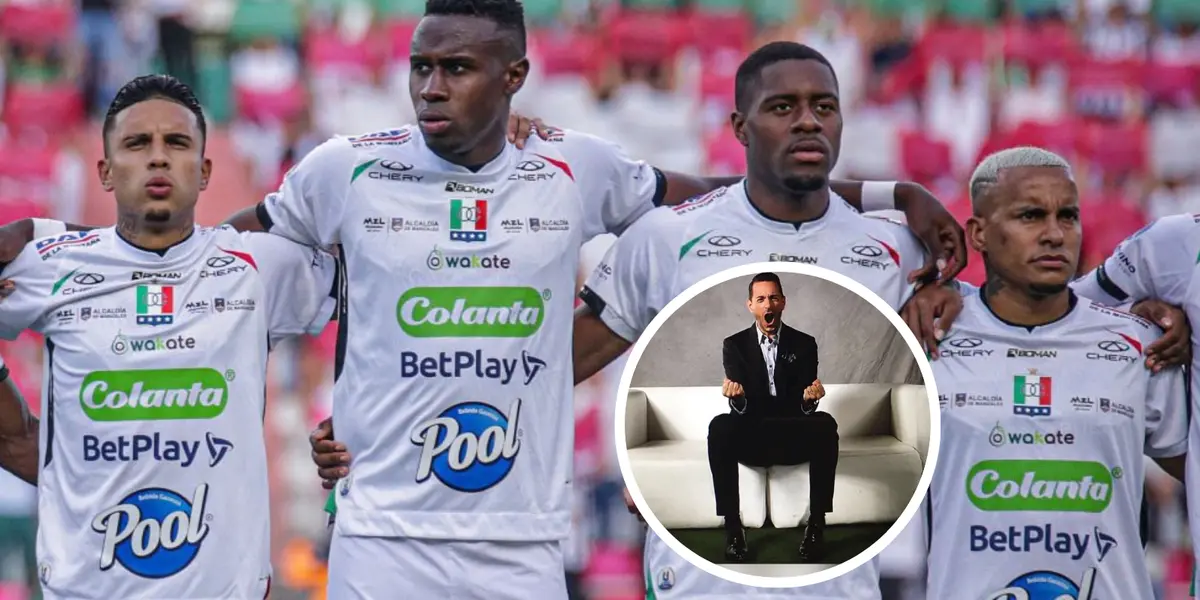 Mira lo que dijo el periodista argentino sobre el Once Caldas Foto: Once Caldas y Pablo Giralt