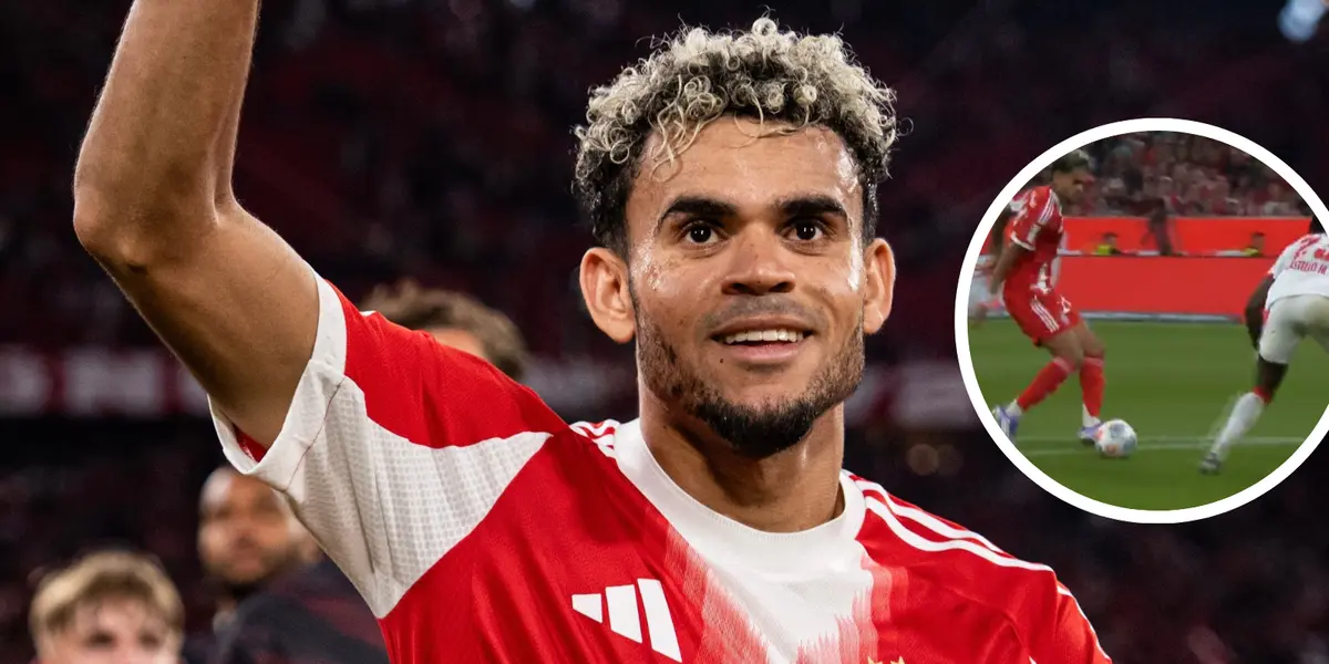 Mira lo que hizo hoy Luis Díaz en su debut por Bundesliga con el Bayern Foto: Captura de SC ESPN y FC Bayern