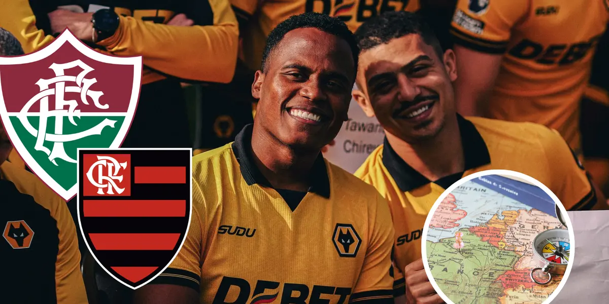 Mira lo que puede ser el nuevo destino de Jhon Arias tras final de año Foto: Wolves, Escudoteca