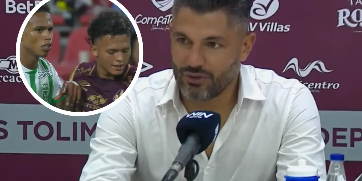 Mira los detalles de la rueda de prensa de Javier Gandolfi tras el 0 a 0 en Ibagué Foto: Captura de Win Sports y Dimayor