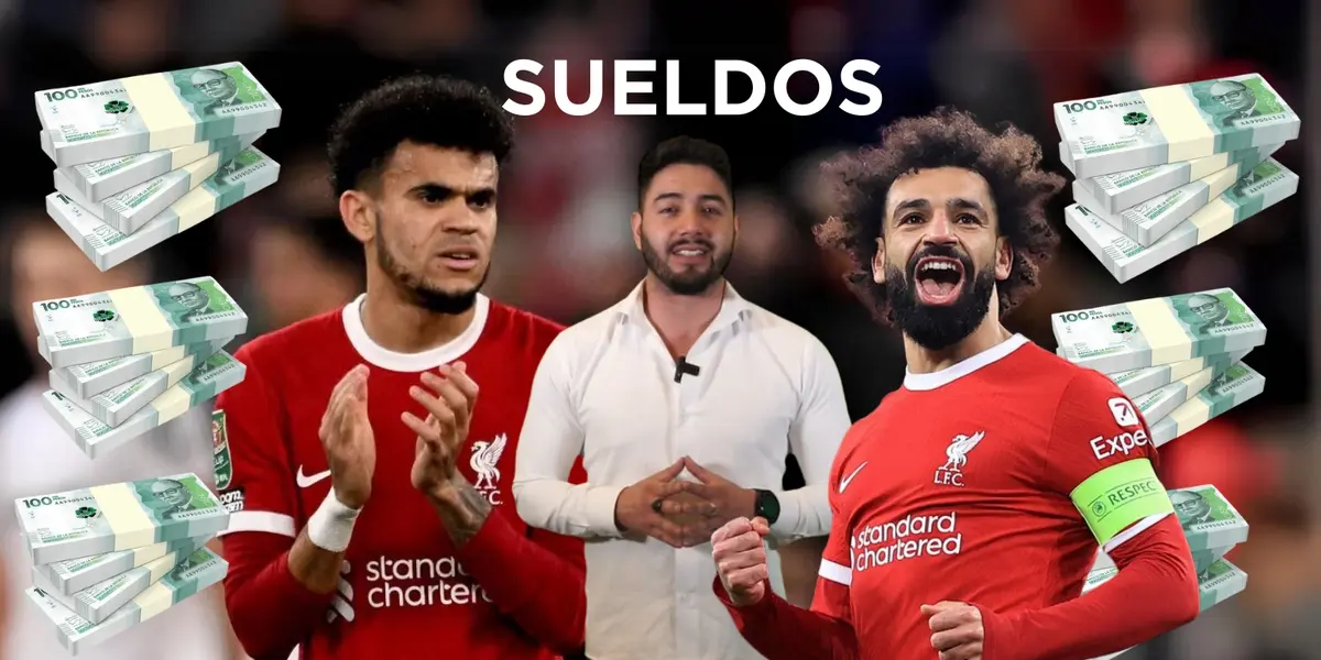 Mohamed Salah supera ampliamente a Luis Díaz en temas de salario en el Liverpool.