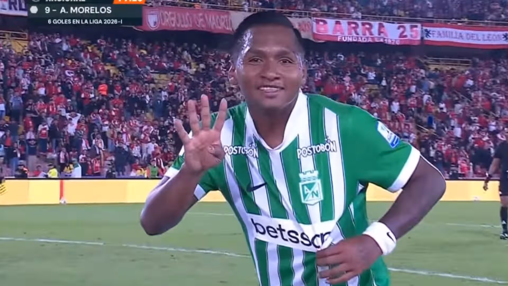 Morelos salva a Atlético Nacional