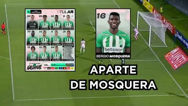 Mosquera y otro jugador no están dando la talla. Foto captura de pantalla de ESPN, Nacional de Twitter @nacionaloficial.