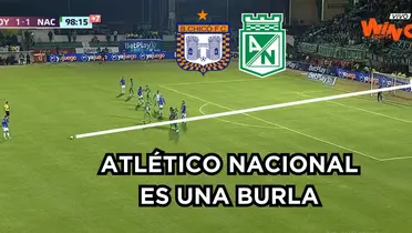 Nacional está en terapia intensiva. Foto tomada de captura de pantalla Win Sports.