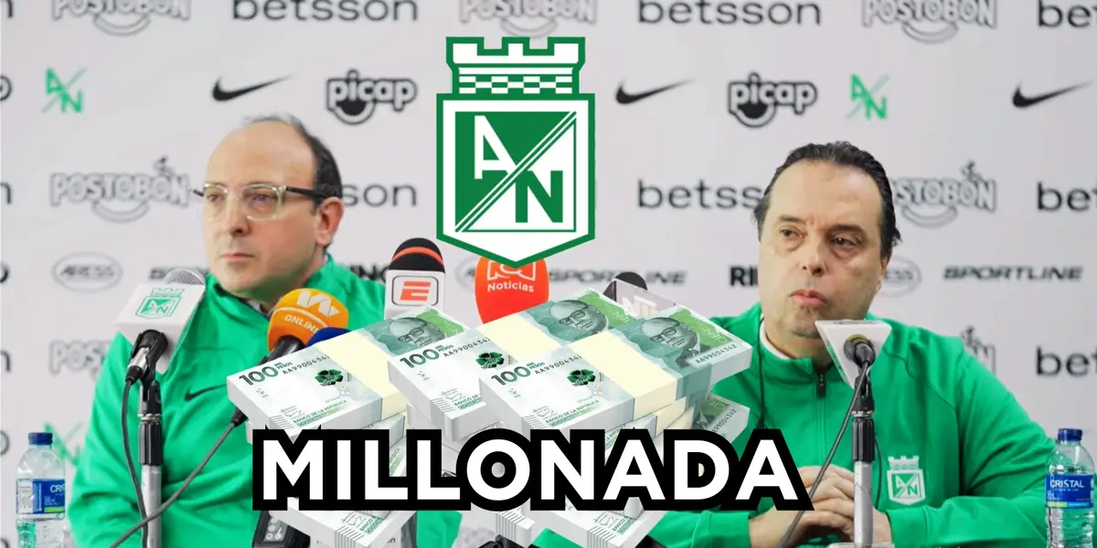Nacional ganaría una millonada. Foto tomada de captura de pantalla Nacional en YouTube y pesos 123RF.