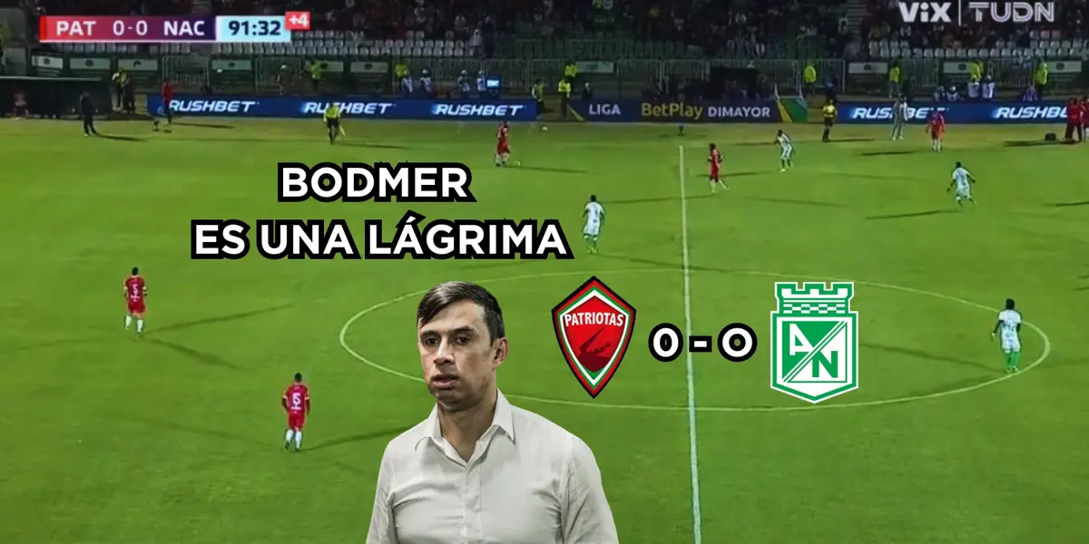 Nacional no pudo superar a Patriotas. Foto captura de pantalla de Win Sports y Gol Caracol.