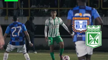 Nacional y Chicó empataron 1-1 en Tunja y estas son las reacciones de la hinchada verde Foto: Escudoteca y Nacionaloficial