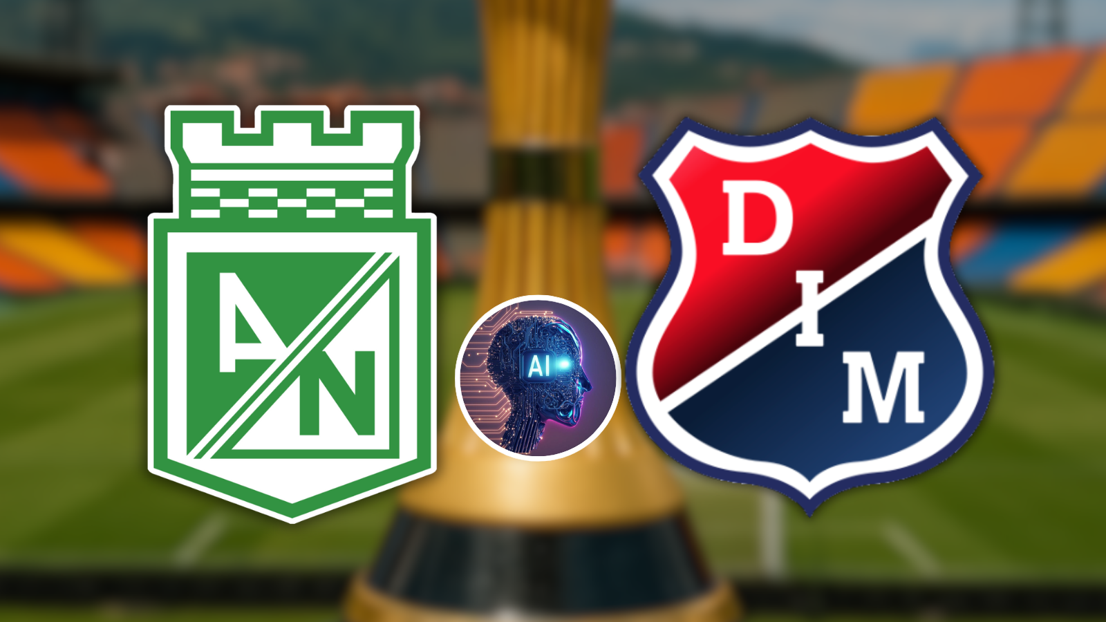 Nacional y Medellín chocan en un nuevo clásico paisa, esto predice la IA Foto: Escudoteca y Chat GPT