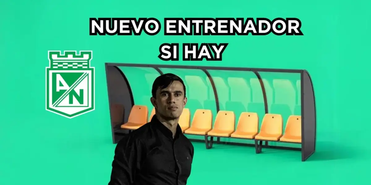 Nacional ya tiene DT por ahora. Foto de Bodmer tomada de Twitter @nacionaloficial, banco de Shutterstock, logo Wikipedia.