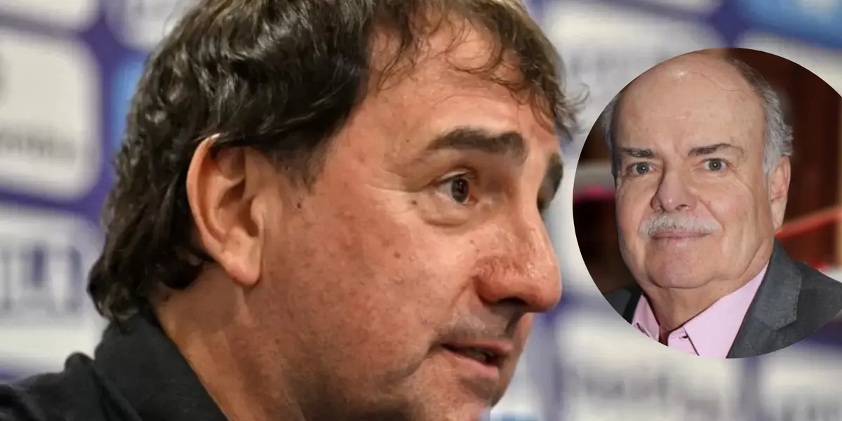 Néstor Lorenzo e Iván Mejía quién le dejó un picante comentario en redes Foto: FCF e Iván Mejía