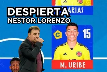 Néstor Lorenzo es criticado por insistir con Mateus Uribe a quien los hinchas tildan de tronco, el DT borró a un crack que la rompe.