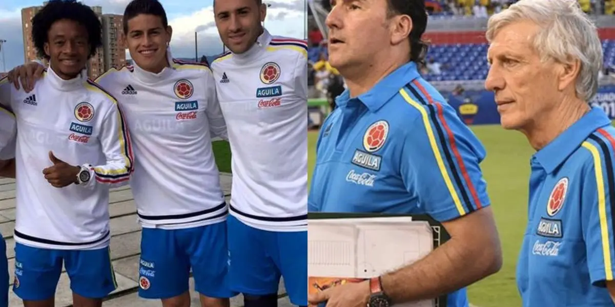 Néstor Lorenzo estaría en una encrucijada en la Selección Colombia con los jugadores Juan Guillermo Cuadrado, James Rodríguez y David Ospina. 