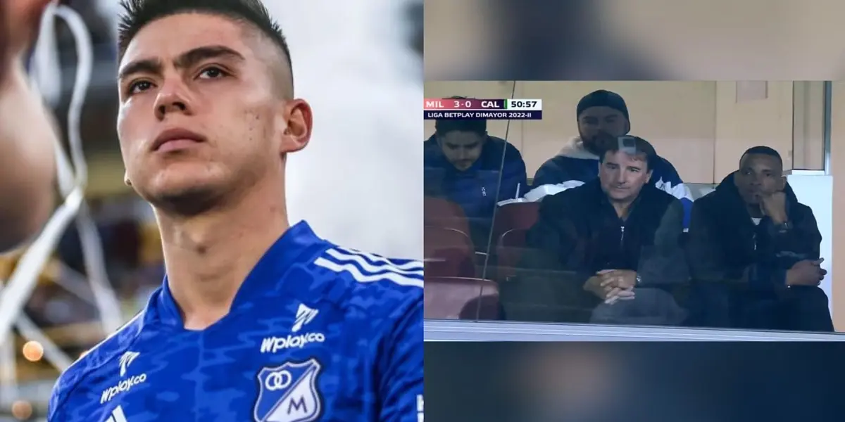 Néstor Lorenzo fue a ver en vivo y directo como juega Daniel Ruiz con Millonarios FC.