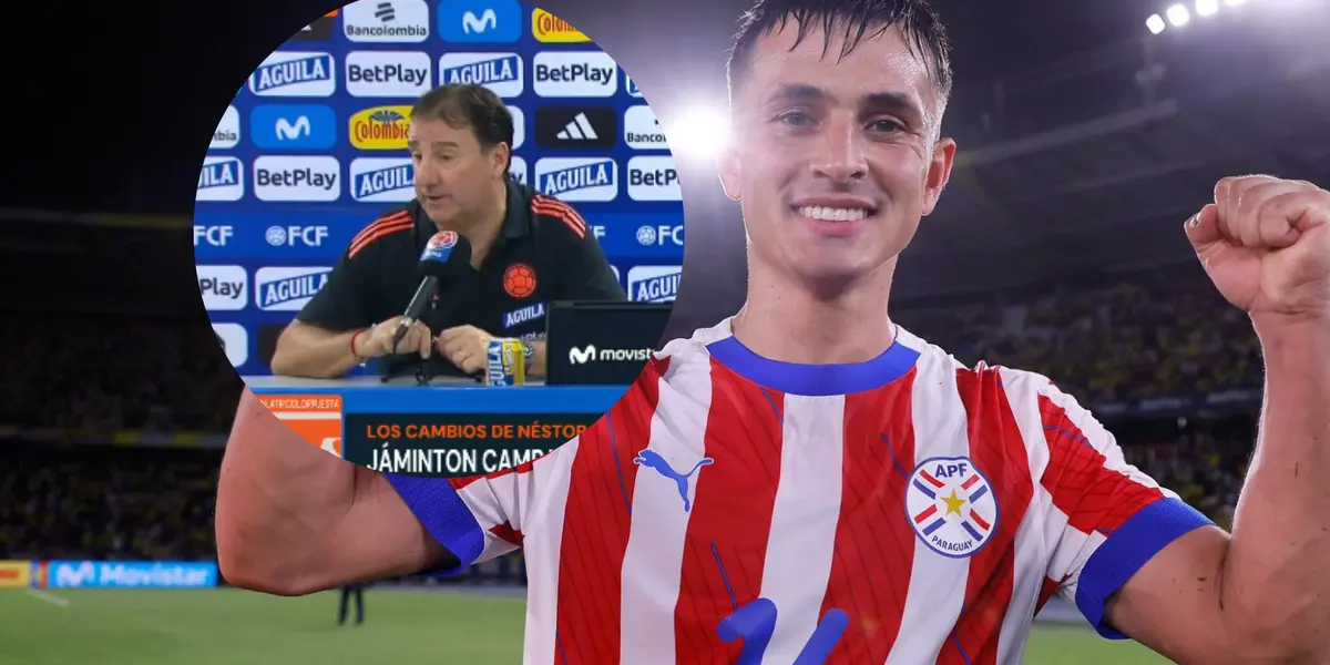 Néstor Lorenzo quedó señalado tras el 2 a 2 ante Paraguay y esto dijo Foto: Captura de Win Sports y Albirroja
