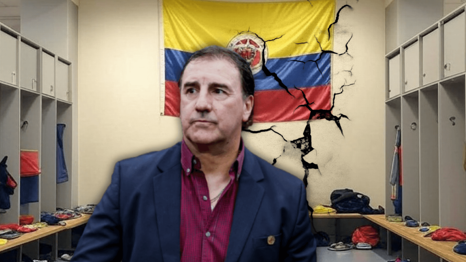 Néstor Lorenzo y el jugador de la Selección Colombia que ya no le respeta Foto: FCF, Pexels y creada con Grox