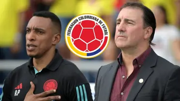 Néstor Lorenzo y Luis Amaranto Perea en un partido de Colombia. Foto tomada del medio La FM.