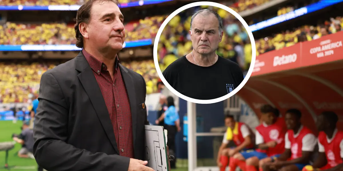 Néstor Lorenzo y Marcelo Bielsa Foto: AFP y AUF