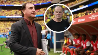 Néstor Lorenzo y Marcelo Bielsa Foto: AFP y AUF