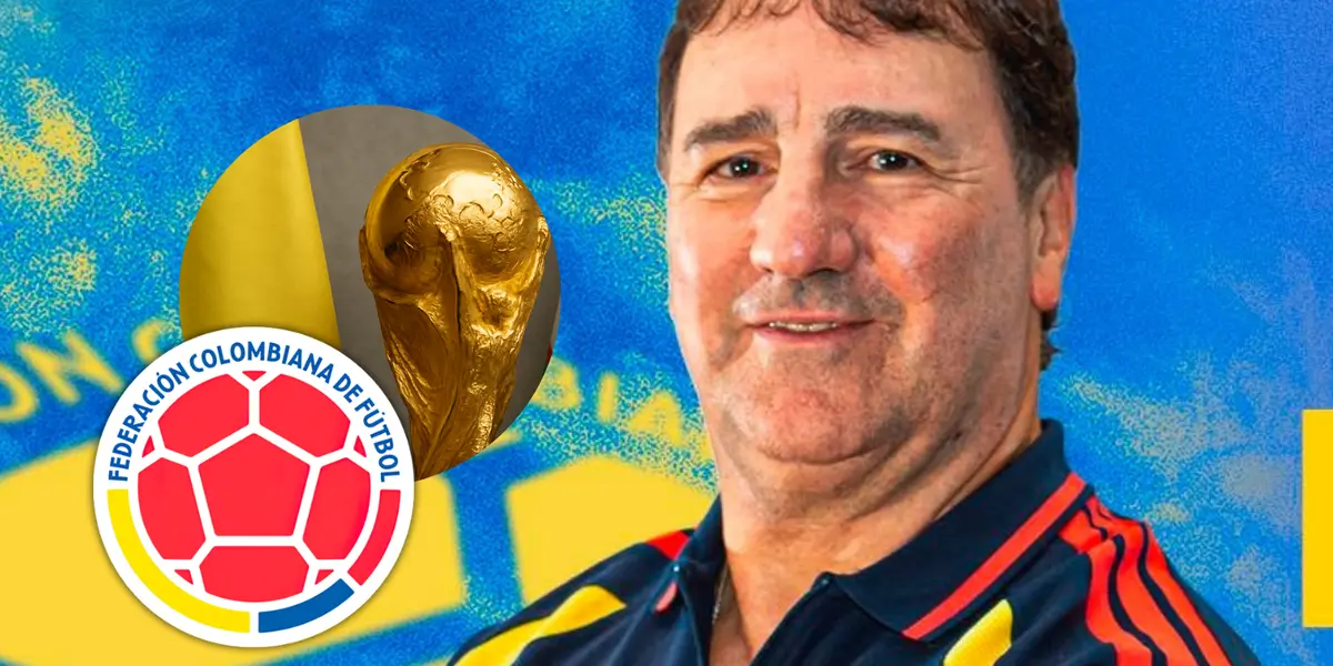Néstor Lorenzo y su claro mensaje de esperanza a la Selección Colombia previo a la Copa del Mundo Foto: FCF, Escudoteca y Chat GPT