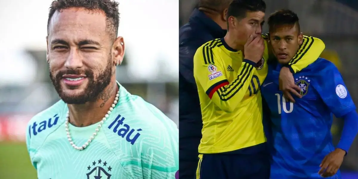 Neymar admira y respeta a James Rodríguez, pero también tiene un afecto particular con otro jugador cafetero.