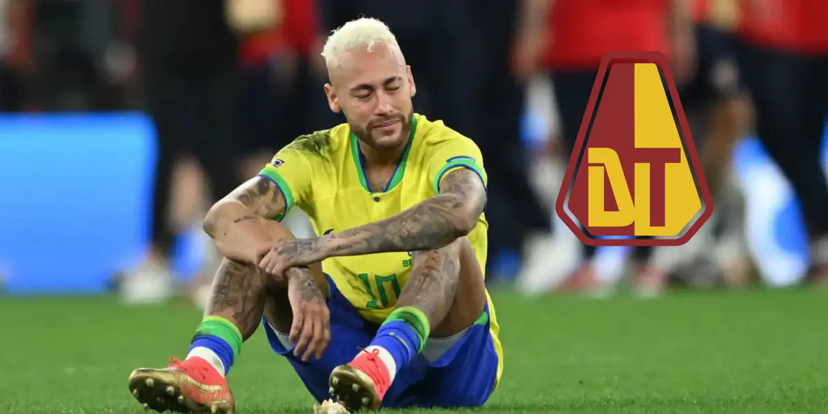 Neymar con la camiseta de la Selección Brasileña.
