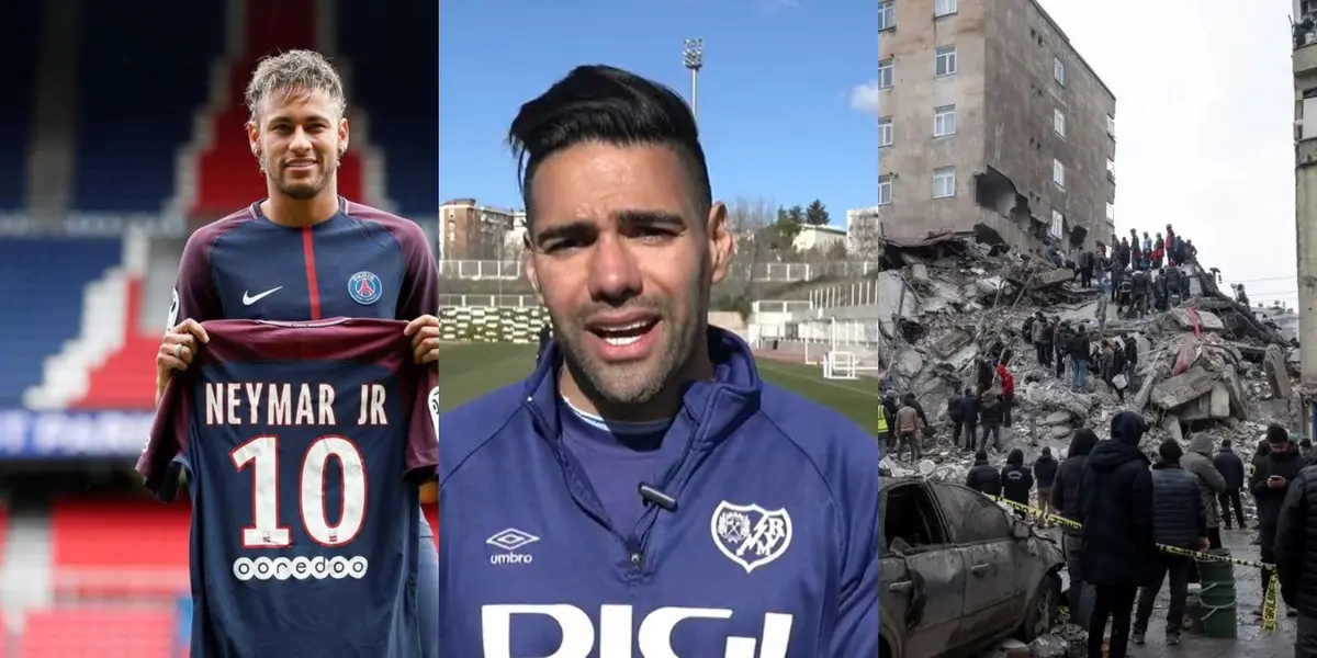 Neymar y Radamel Falcao están ayudando lo más que puedan a las personas que fueron víctimas del terremoto en Turquía y parte de Siria.