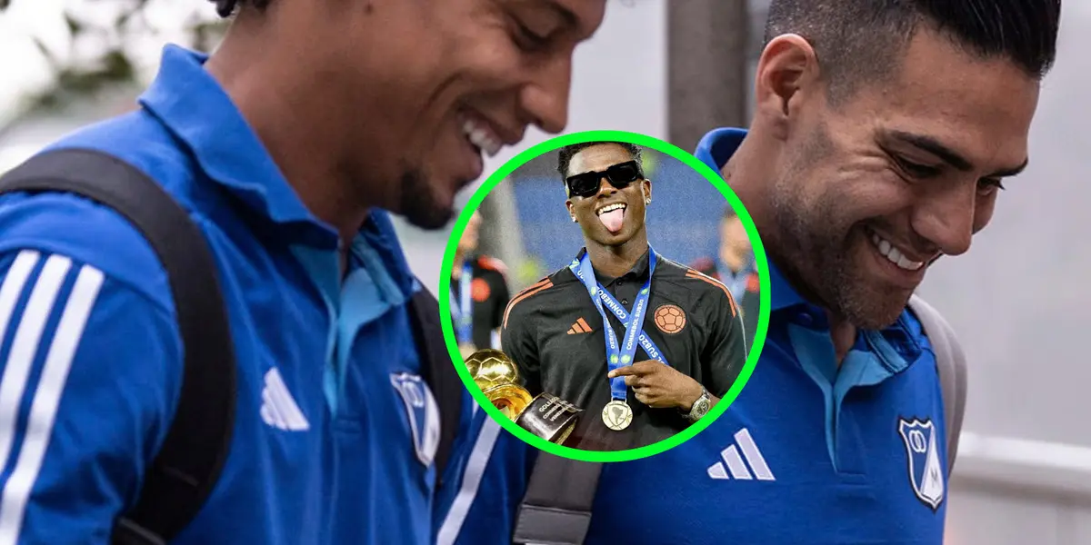 Neyser Villarreal, Radamel Falcao García y Juan Carlos Pereira Foto: Millonarios FC y FCF Selección Colombia