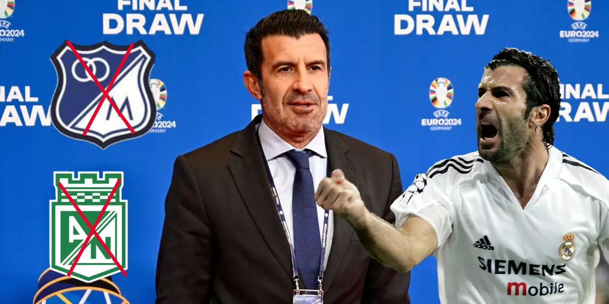 Ni Nacional, ni Millonarios, Luis Figo tiene la camiseta de otro club colombiano