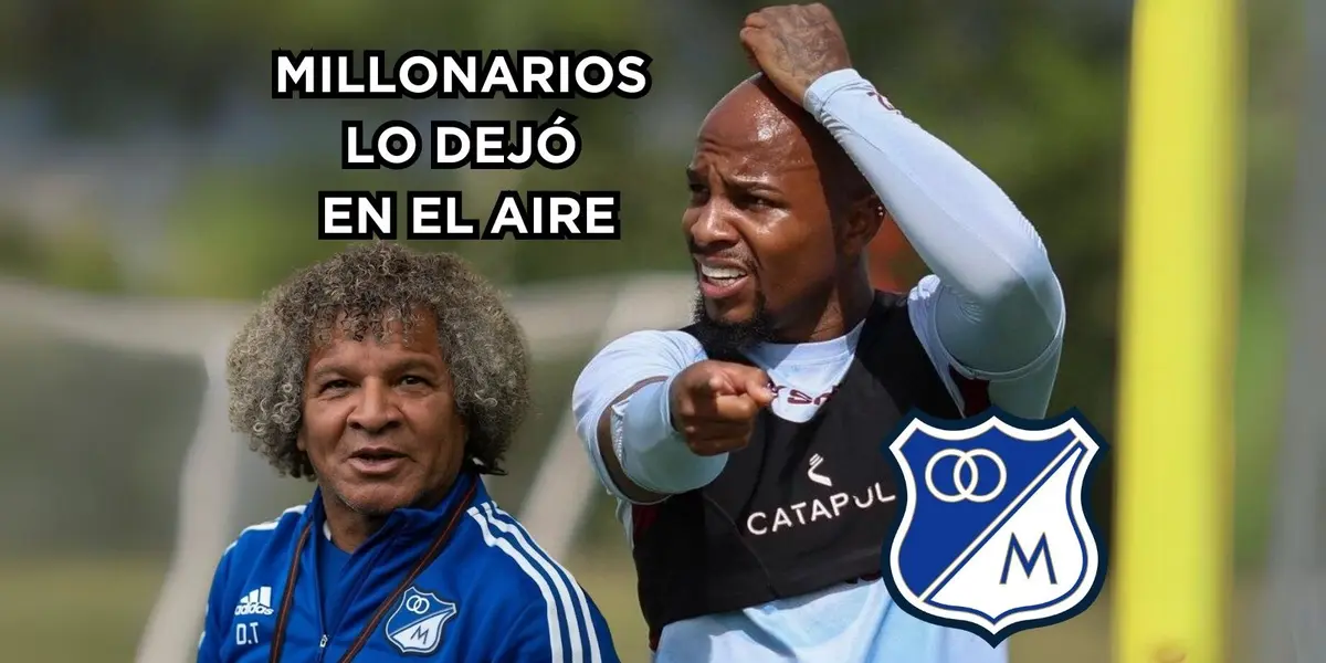 Nicolás Giraldo sufrió un golpe bajo por parte de Millonarios FC.