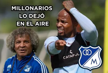 Nicolás Giraldo sufrió un golpe bajo por parte de Millonarios FC.