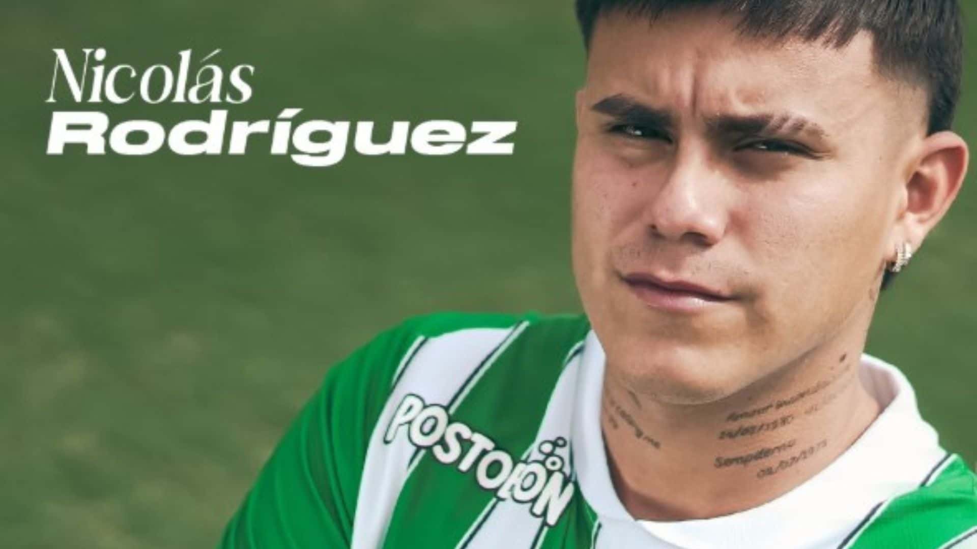 Nicolás Rodríguez, nuevo jugador de Atlético Nacional - Instagram @nacionaloficial