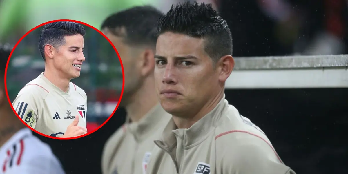 No aprende James Rodríguez y el nuevo problema que armó en Sao Paulo de Brasil