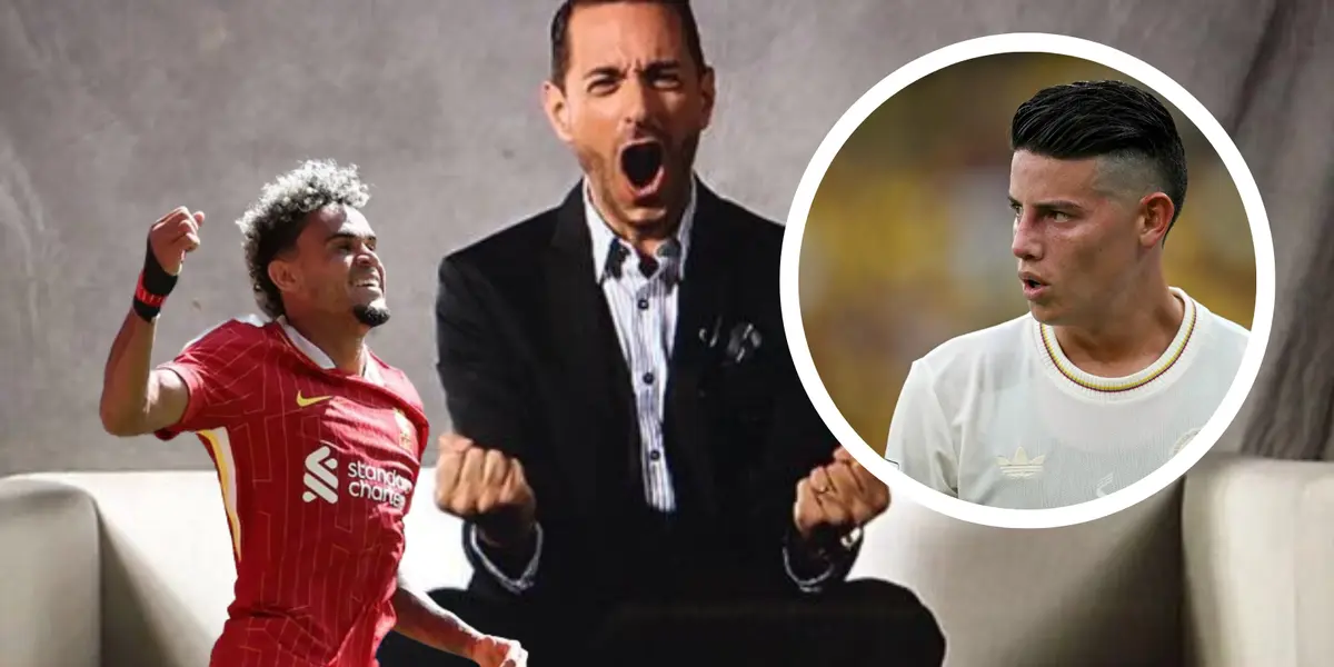 No fue James ni Lucho: este colombiano emocionó a Giralt Foto: Pablo Giralt, James Rodríguez y LFC