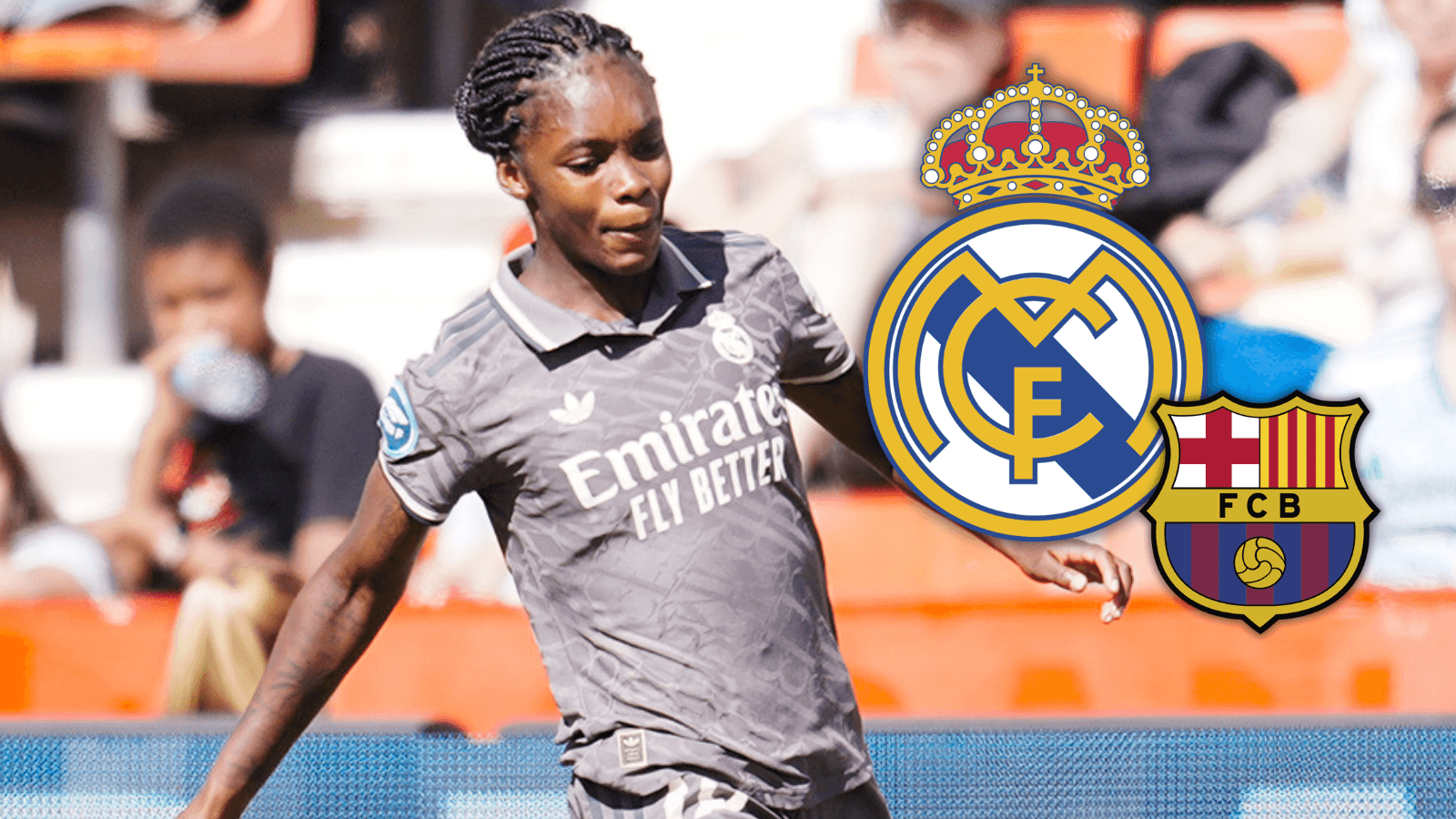No gana millones, pero Linda fue gigante: así amargó al Barcelona en el clásico femenino. Foto: Escudoteca y Real Madrid Femenino