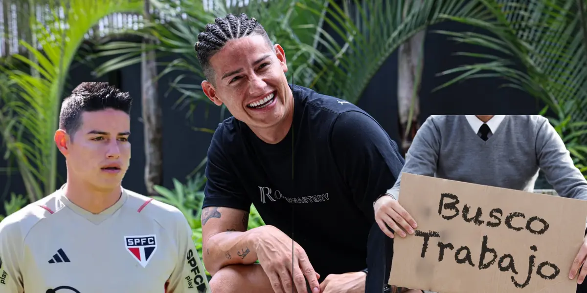 No tiene equipo, fue tronco en Sao Paulo y lo que hace James mientras busca club (Foto tomada redes sociales)