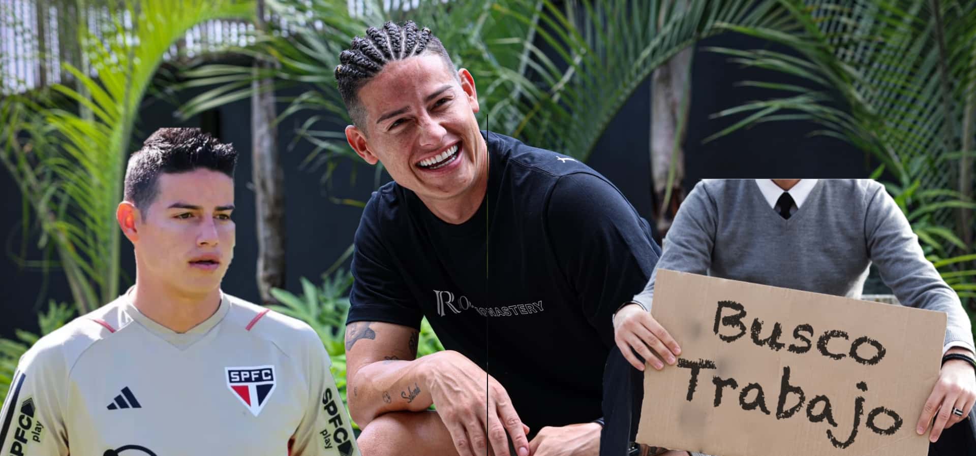 No tiene equipo, fue tronco en Sao Paulo y lo que hace James mientras busca club (Foto tomada redes sociales)