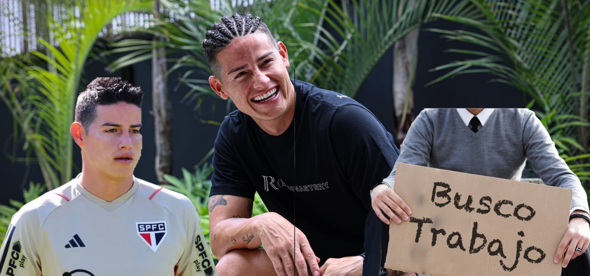 No tiene equipo, fue tronco en Sao Paulo y lo que hace James mientras busca club (Foto tomada redes sociales)