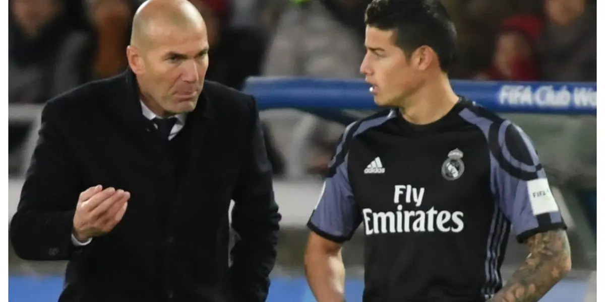 Nuevamente James Rodríguez toma protagonismo en el Real Madrid pese a que ya no es su jugador y ahora Zidane le da un nuevo golpe bajo