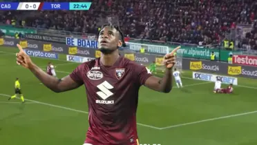 Nuevo gol de Duván Zapata en la Serie A.