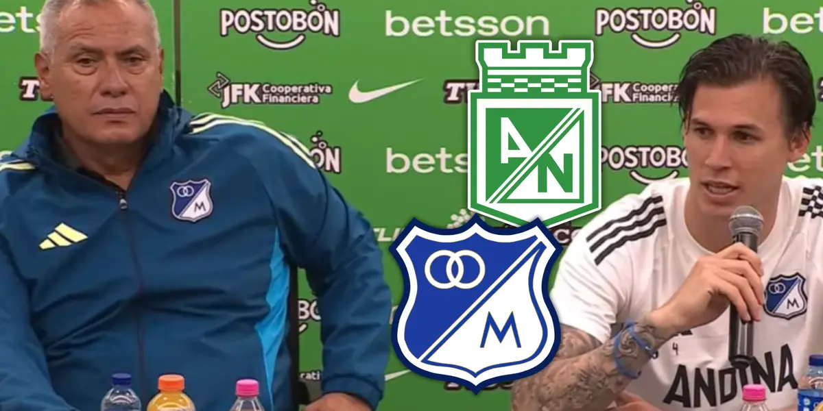 Ojo a lo que dijo Hernán Torres en Millonarios tras la derrota de hoy Foto: Captura de DIMAYOR y Escudoteca