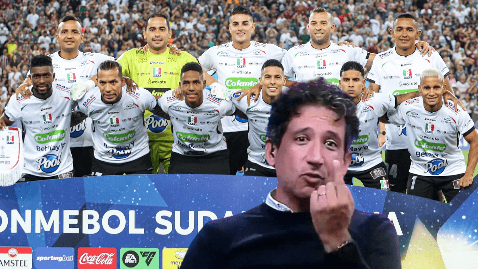 Once Caldas cayó en Brasil y enfrentará a un “comodín” en Sudamericana Foto: Captura de ESPN y Once Caldas DAF